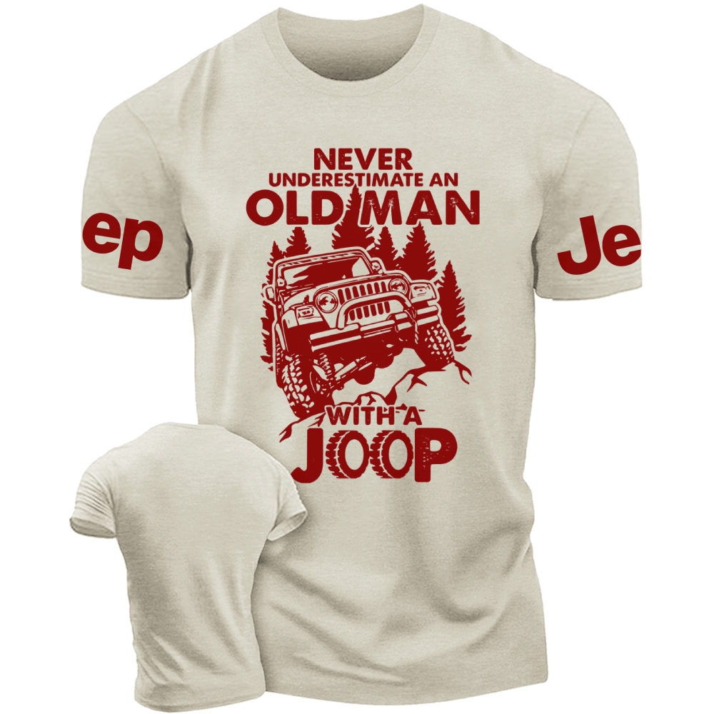 Never Underestimate An Old Man Jp Unisex T-shirt