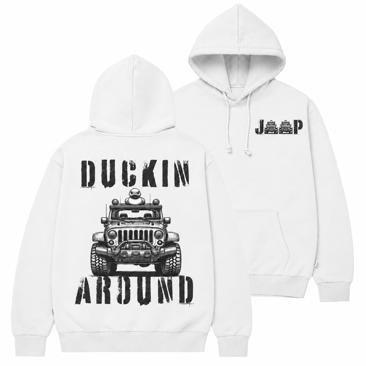 Ducking Around  Unisex Casual Hoodie