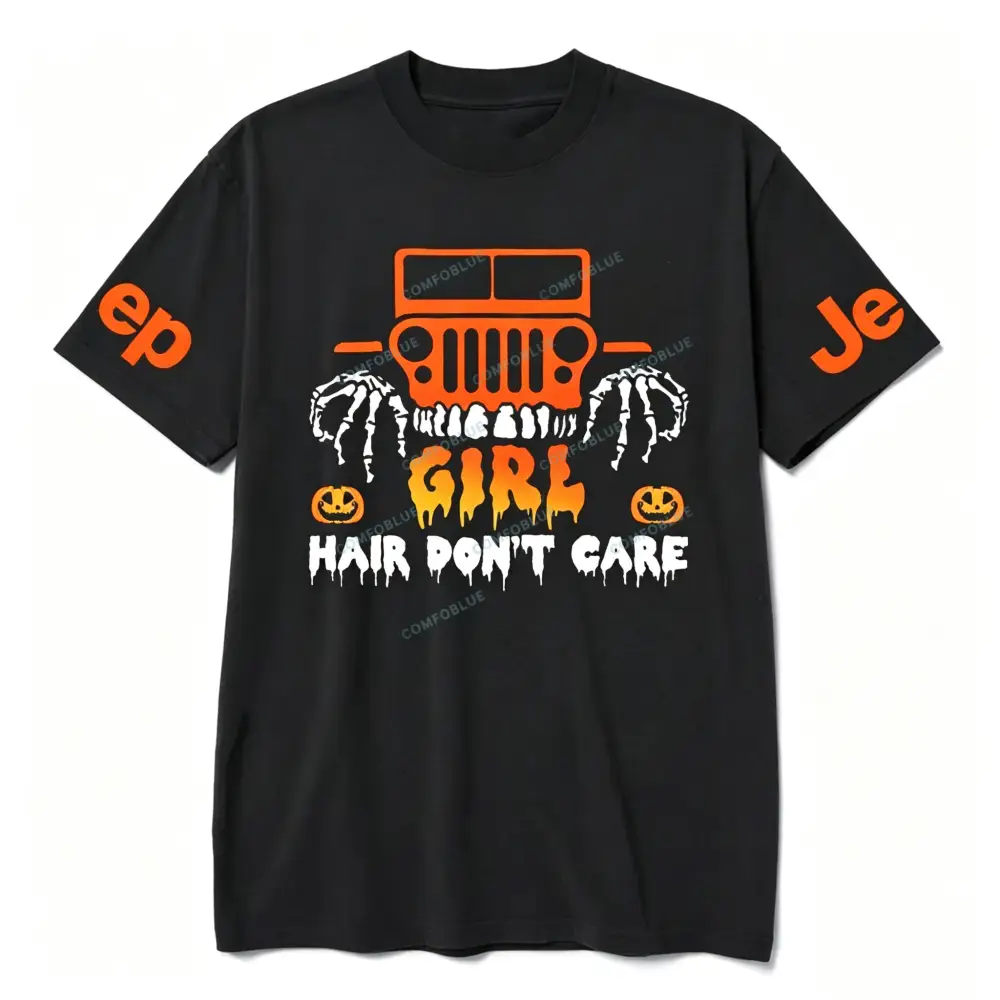 Halloween Girl Hair Don't Jp Unisex T-shirt