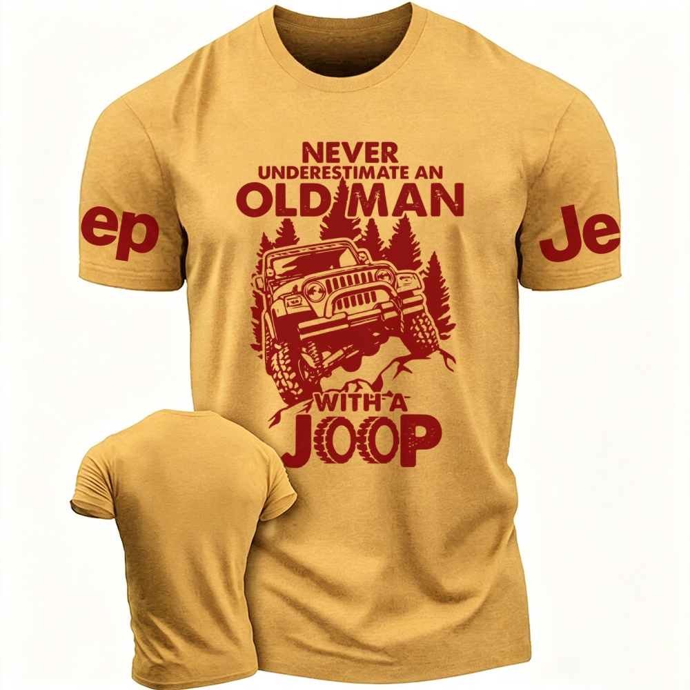 Never Underestimate An Old Man Jp Unisex T-shirt