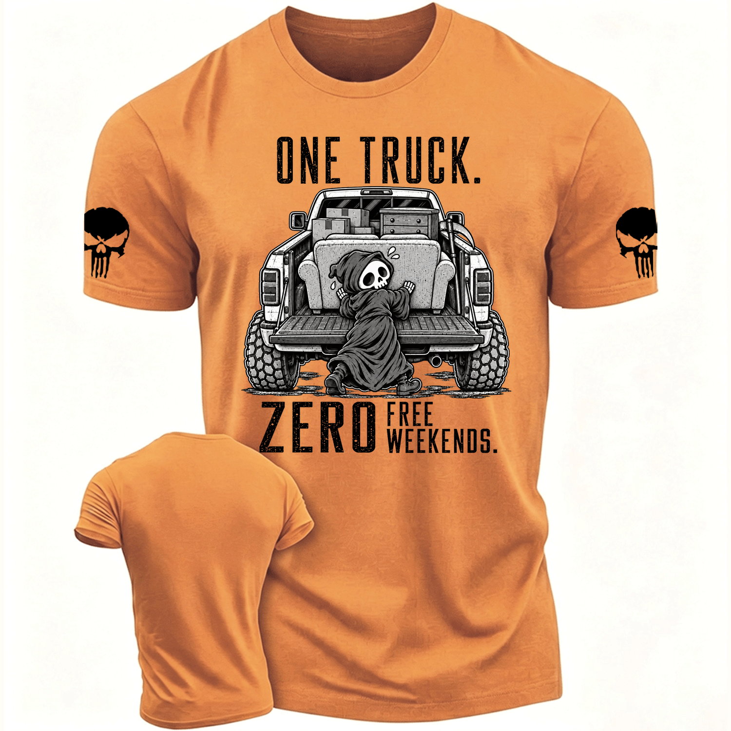 One Truck, Zero Free Weekends Reaper Pickup Cotton T-shirt