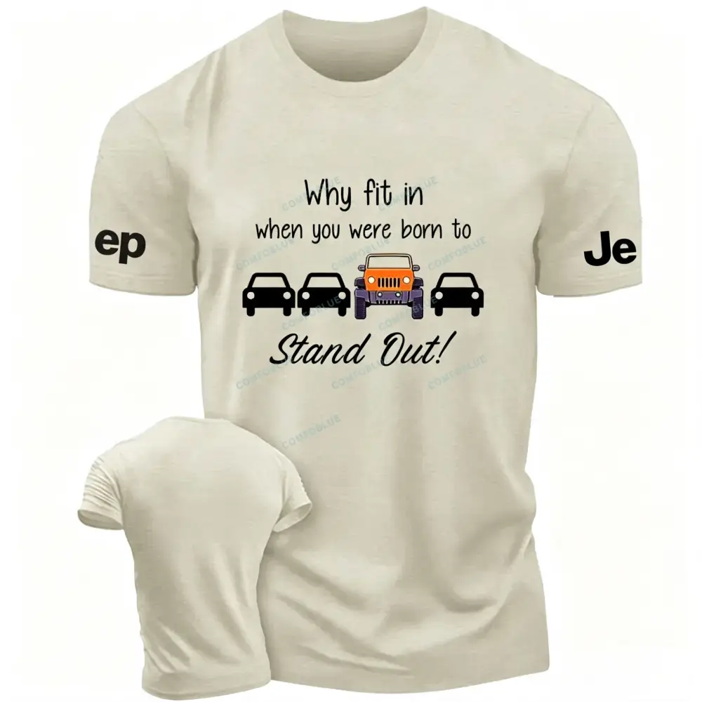 Orange Wrangler Why Fit In FUnny Jp Unisex T-shirt