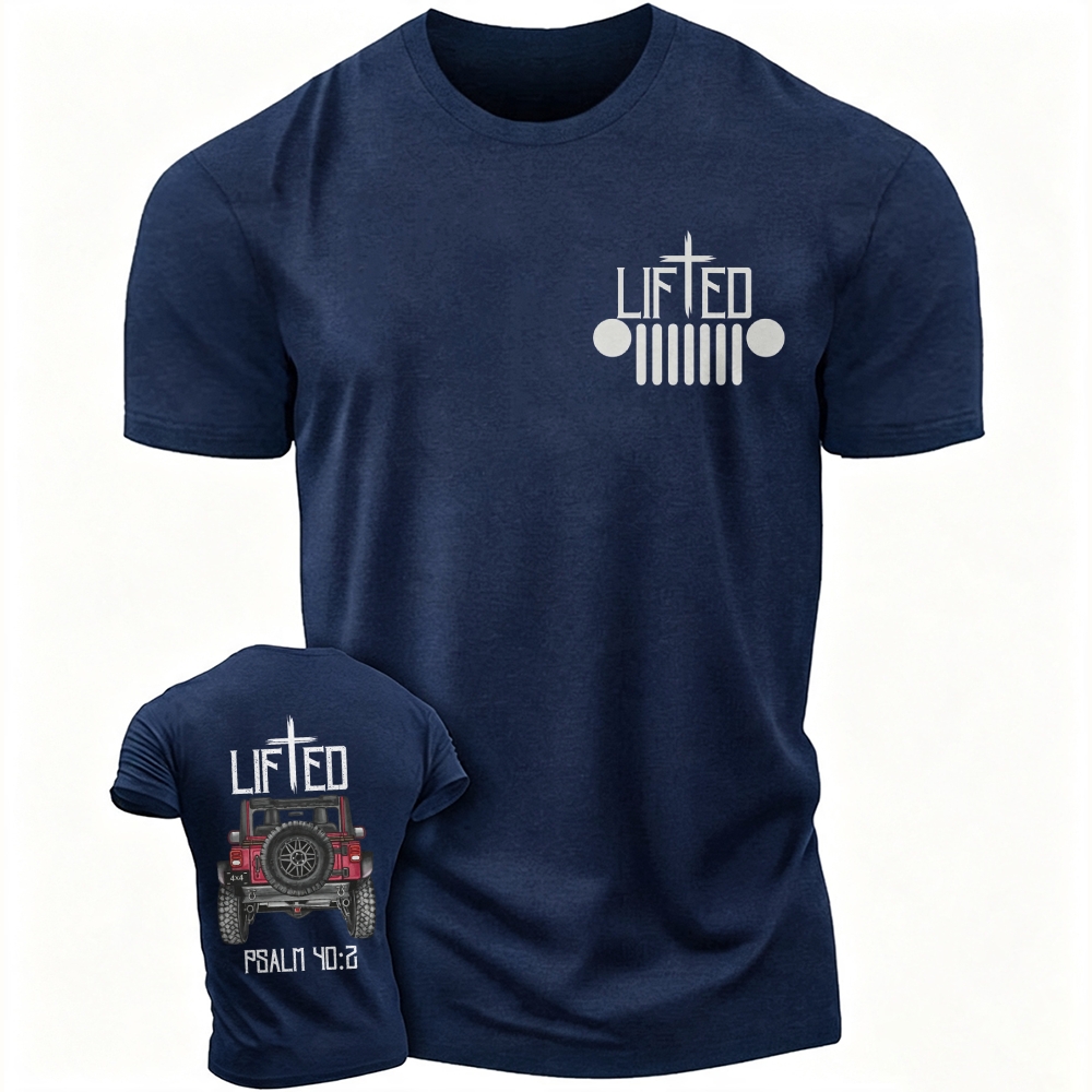 Christian "Lifted" Jp Truck Bible Verse Jp Unisex T-shirt