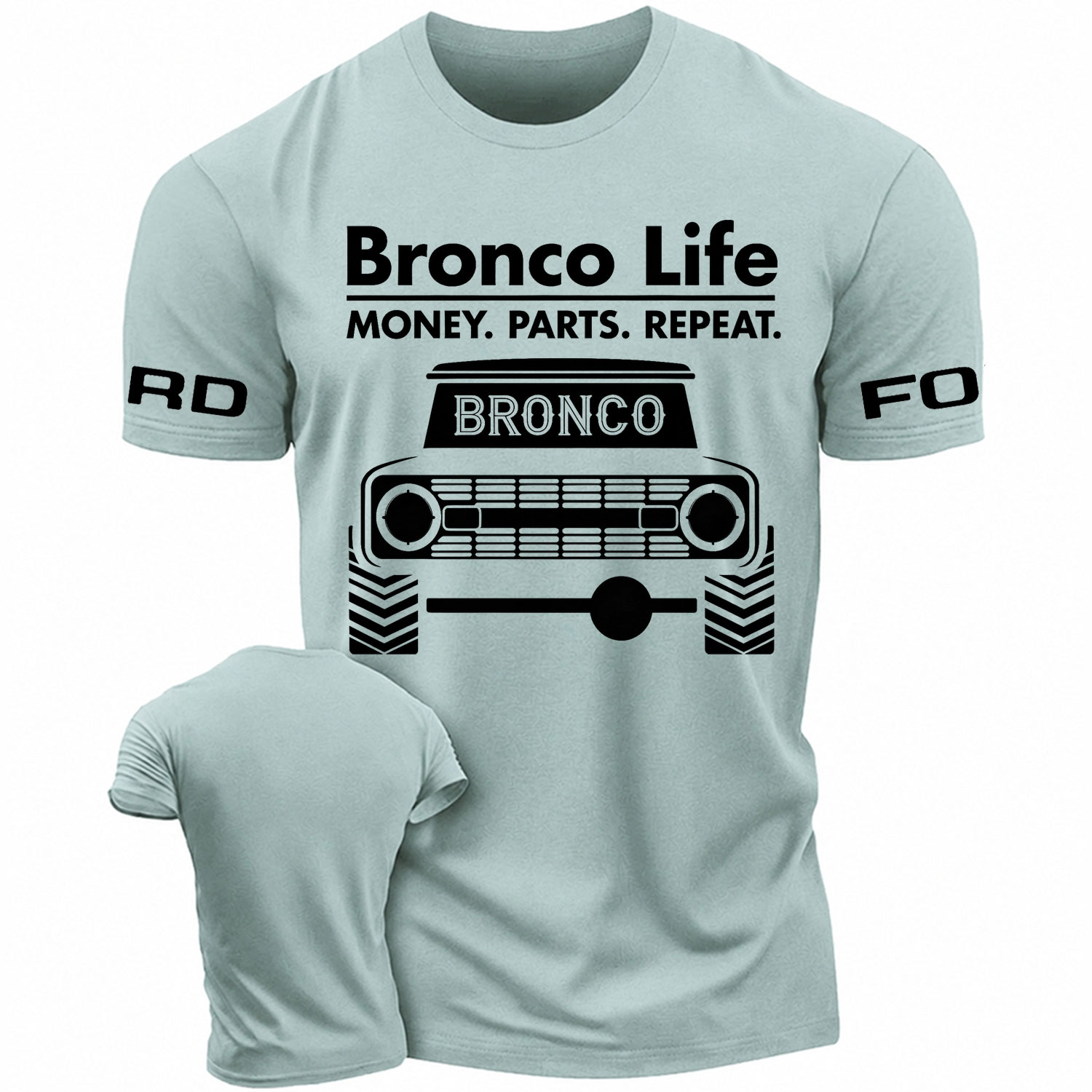 Bronco Life Vintage Truck Graphic Cotton T-shirt