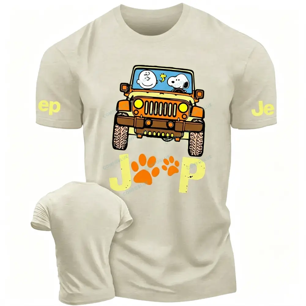 The Puppy And Owner Are Driving Unisex T-shirt