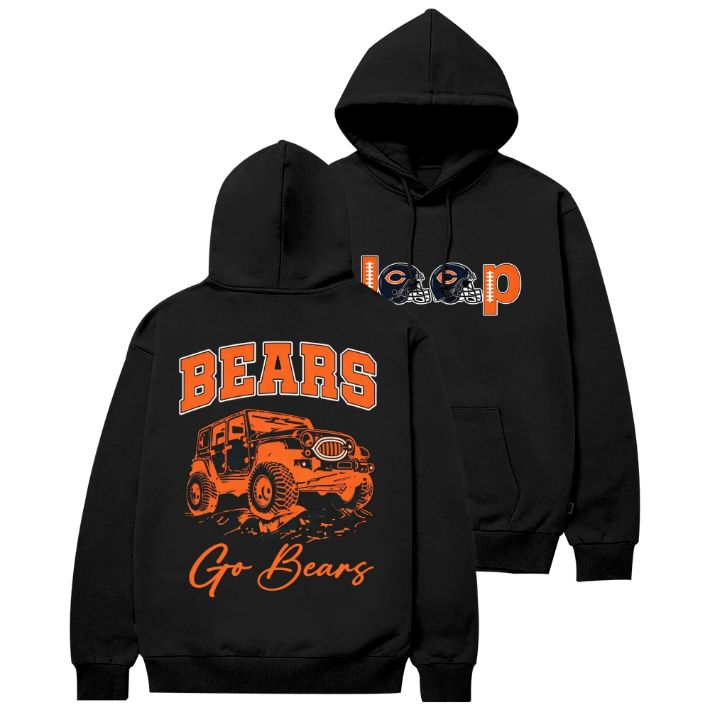 Chicago Bears x Jp go Bears Unisex Casual Hoodie