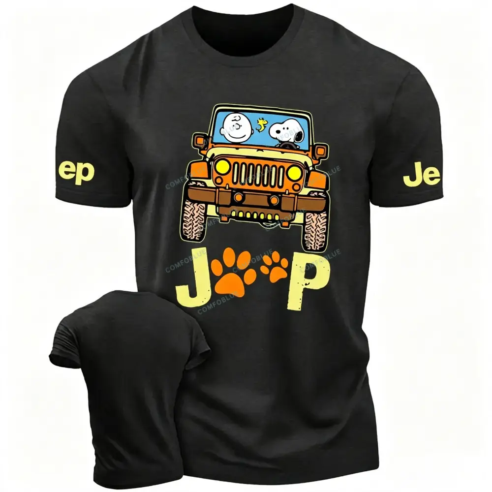 The Puppy And Owner Are Driving Unisex T-shirt