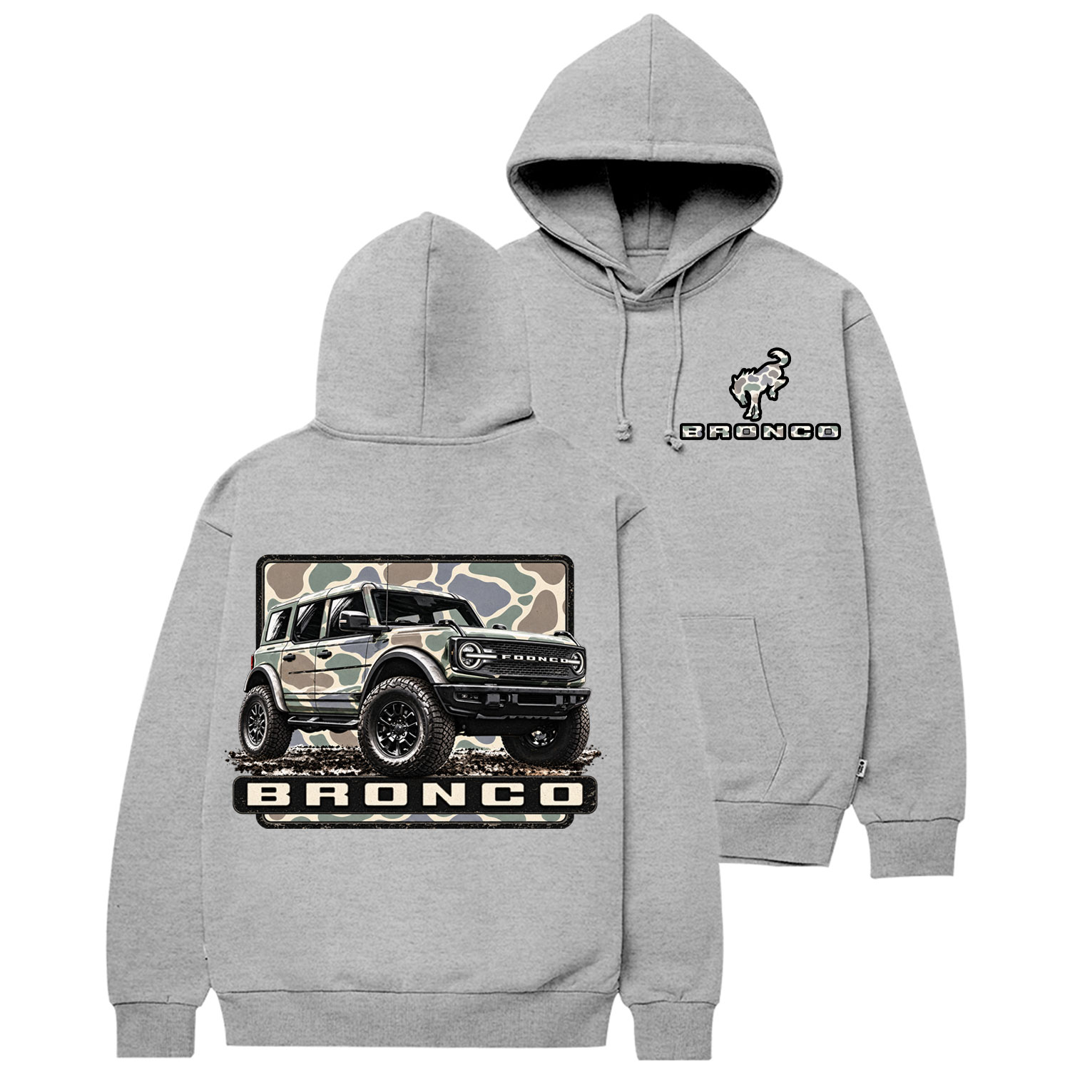Ford Bronco - Camo Cotton Hoodie