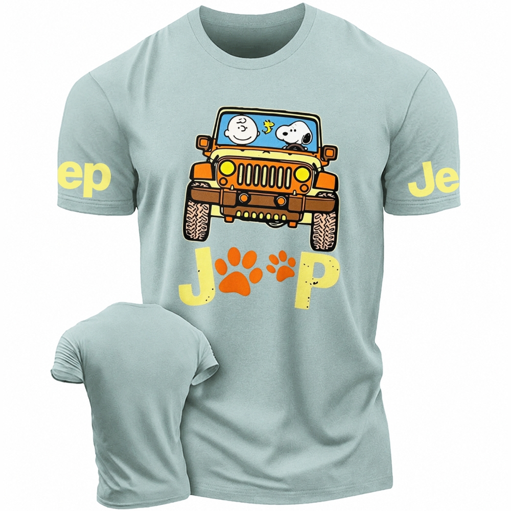 The Puppy And Owner Are Driving Unisex T-shirt