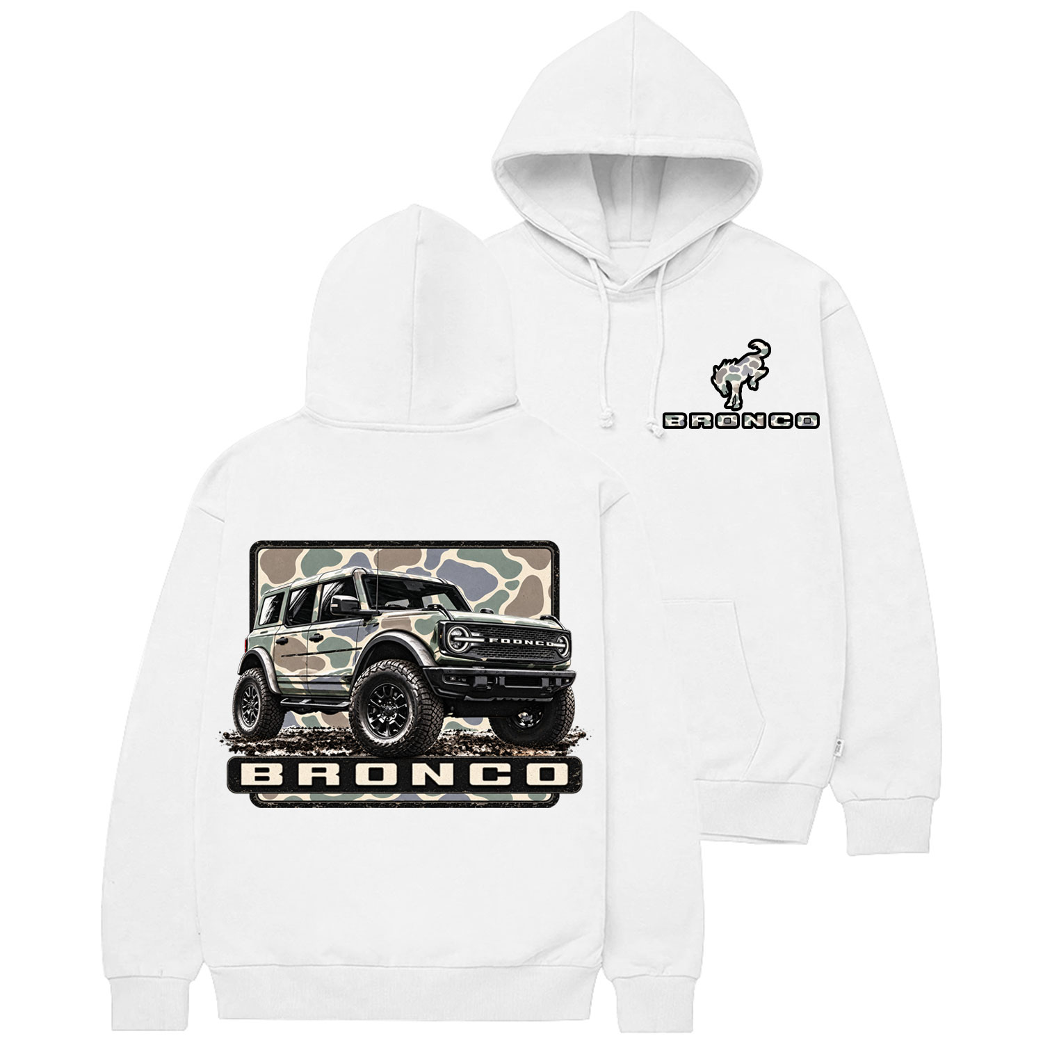 Ford Bronco - Camo Cotton Hoodie