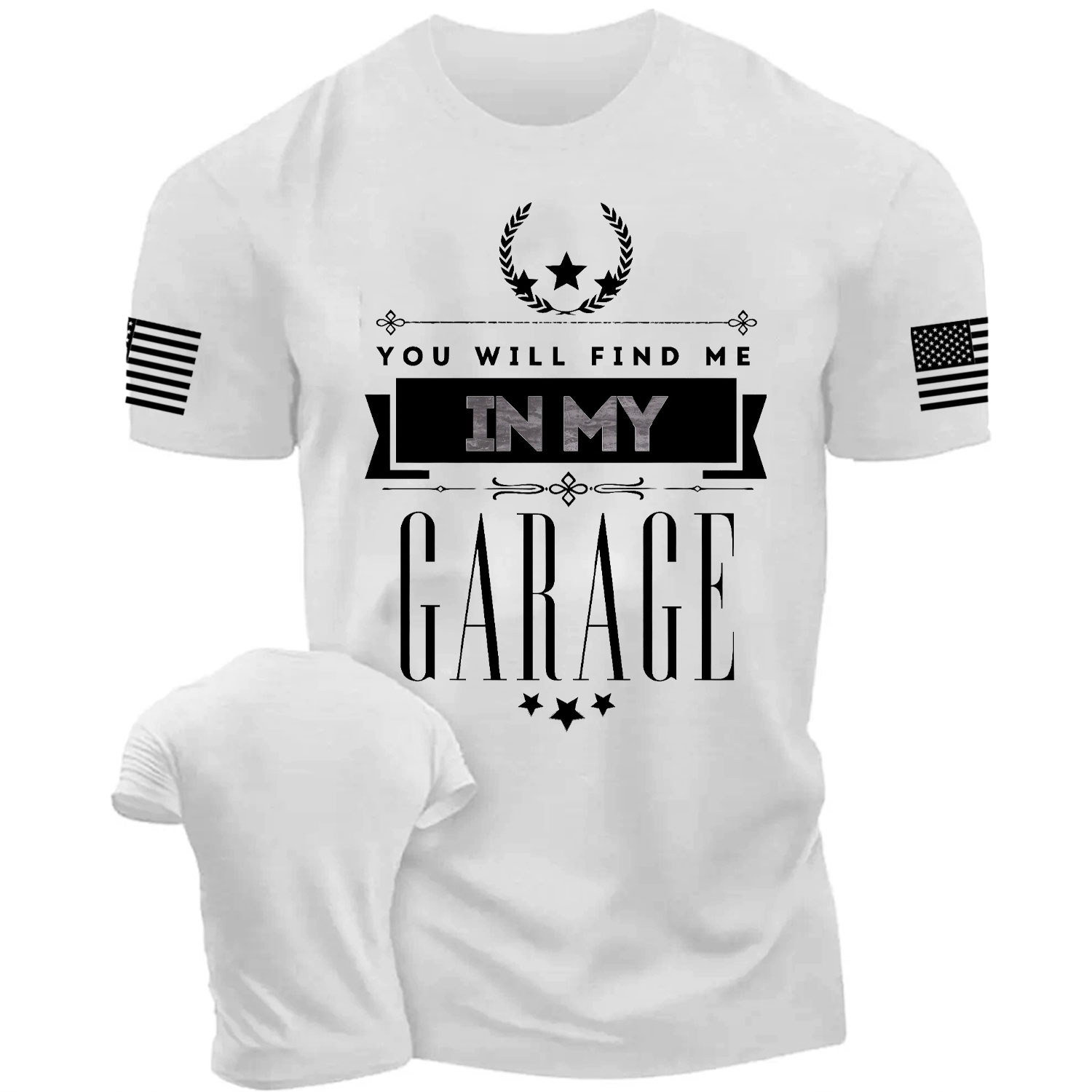 Me In My Garage Cotton T-shirt