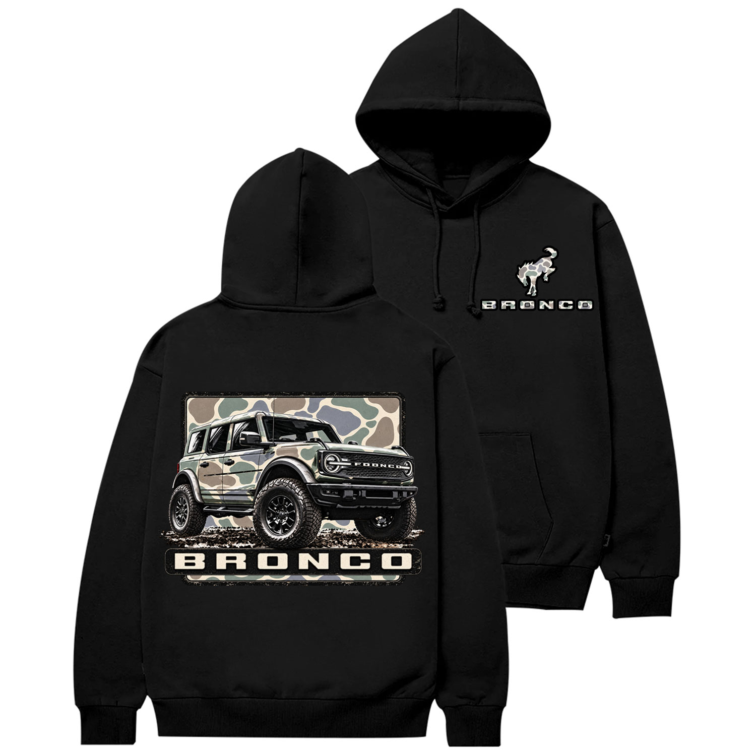 Ford Bronco - Camo Cotton Hoodie