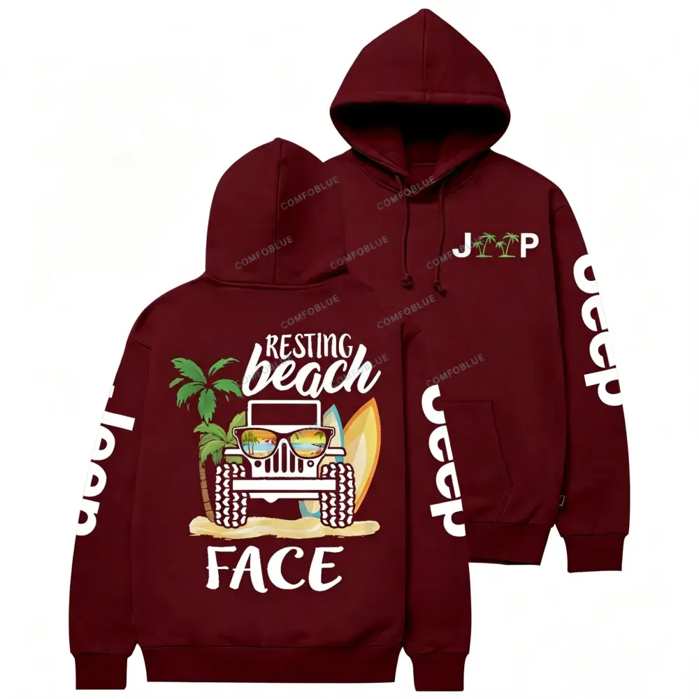Resting Beach Face Surf Jp Unisex Hoodie
