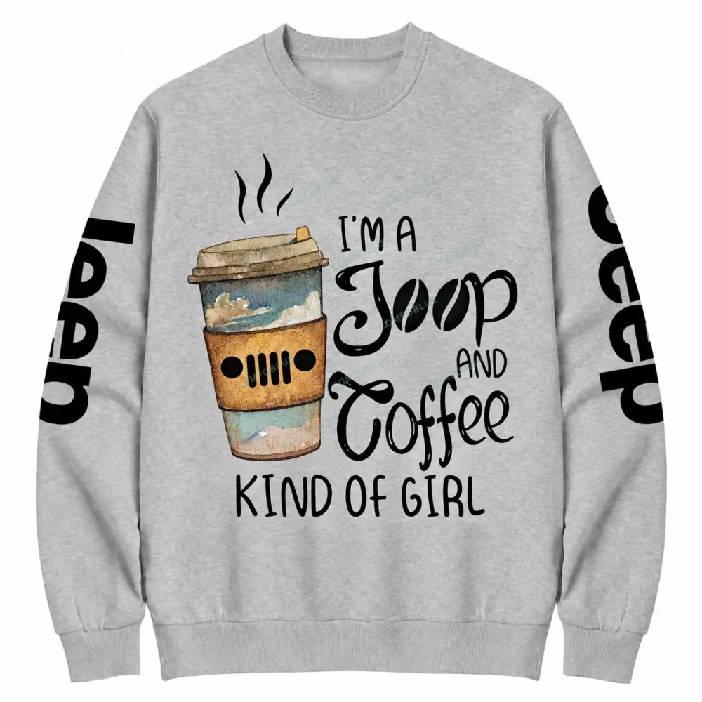 Off-Road & Coffee Kind Of Girl Cotton Sweatshirt