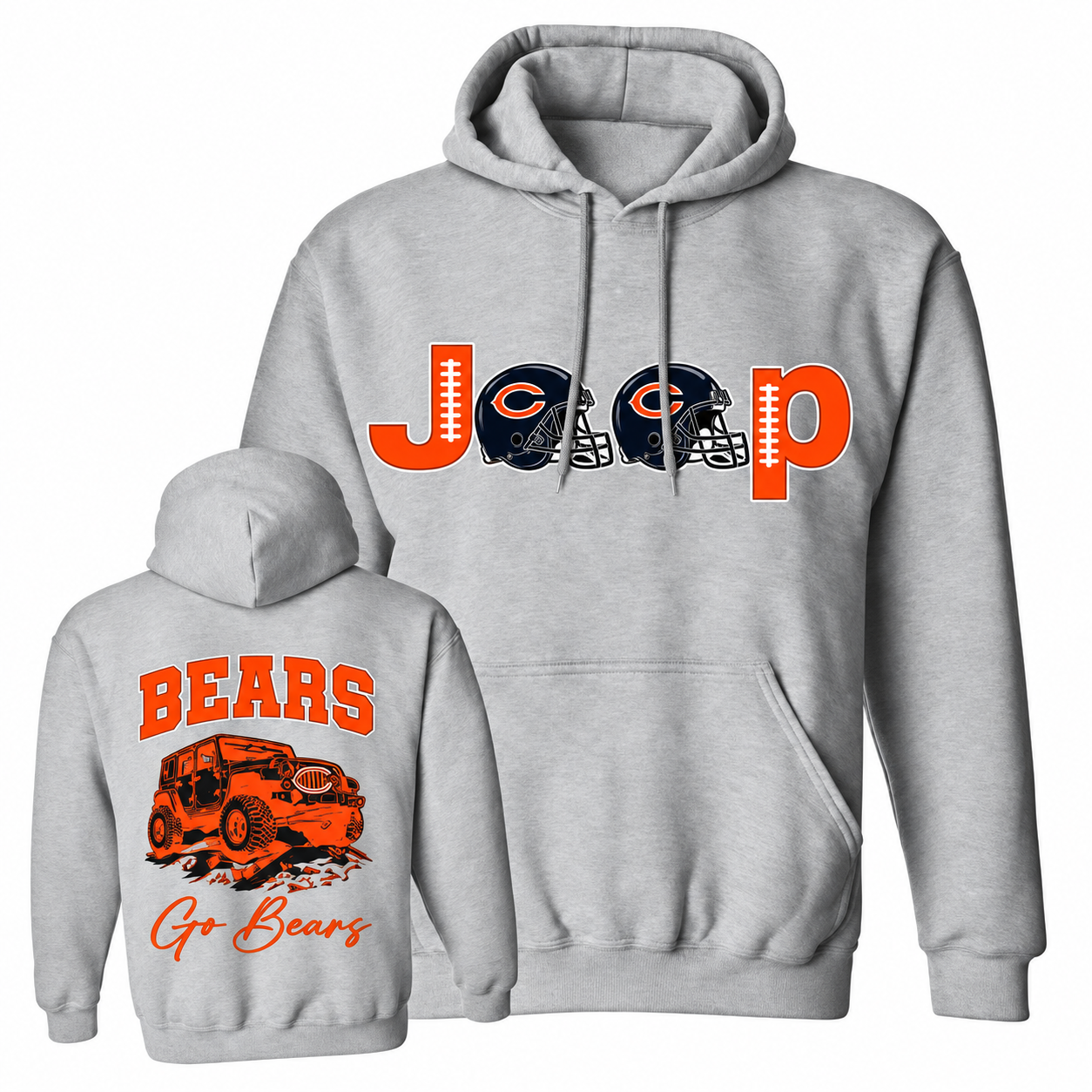 Chicago Bears x Jp go Bears Unisex Casual Hoodie