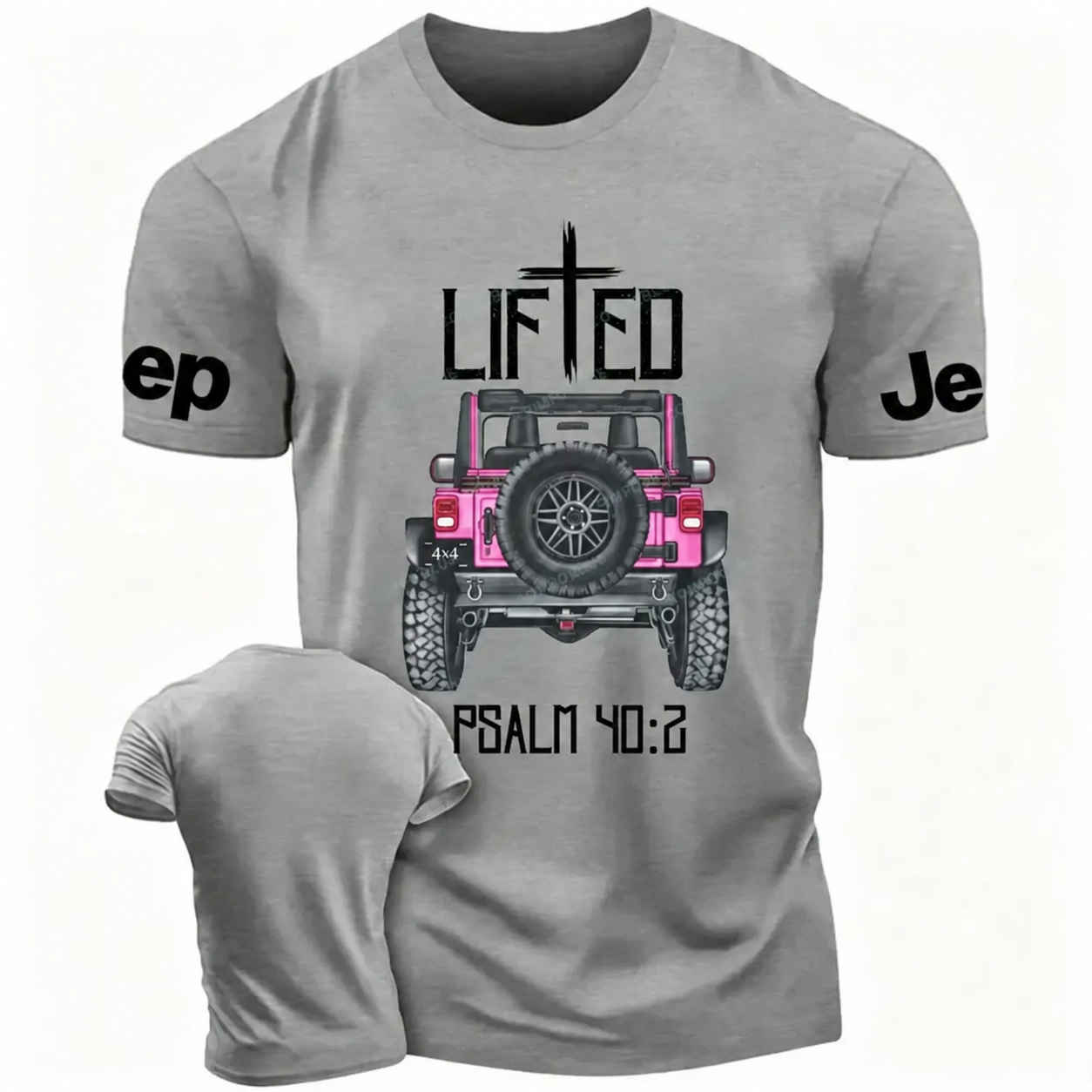 Christian "Lifted" 4x4 Pink Truck Unisex T-shirt
