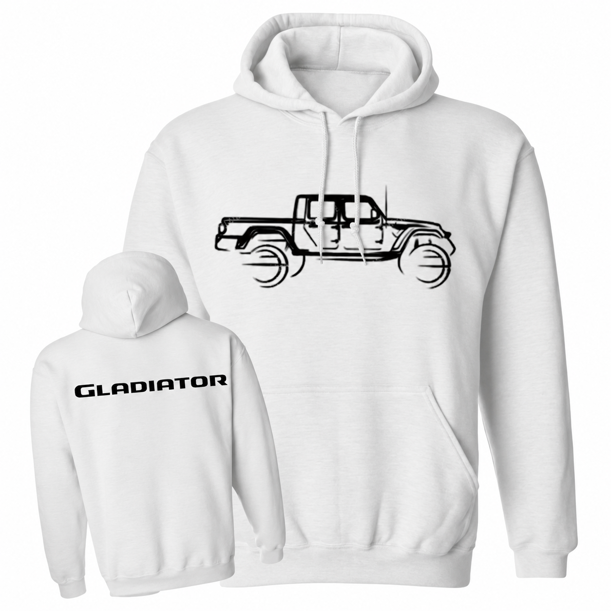 Gladiator Back Outline Jp Unisex Hoodie