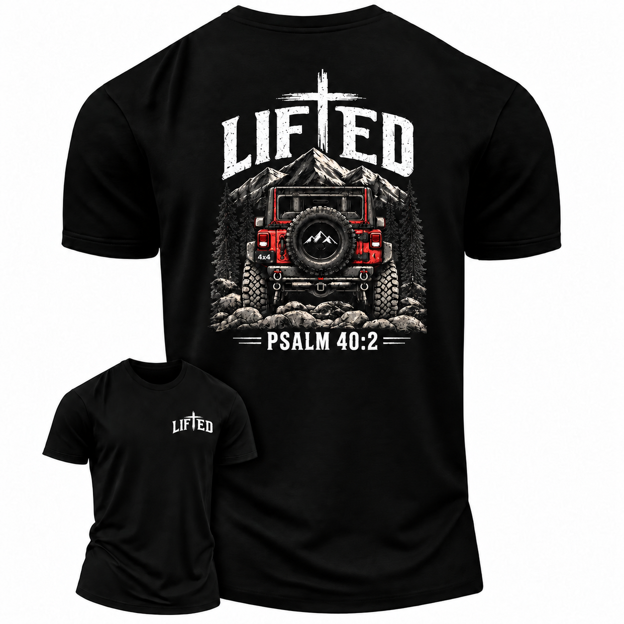 "Lifted" 4x4 40:2 Off-Road Unisex T-Shirt