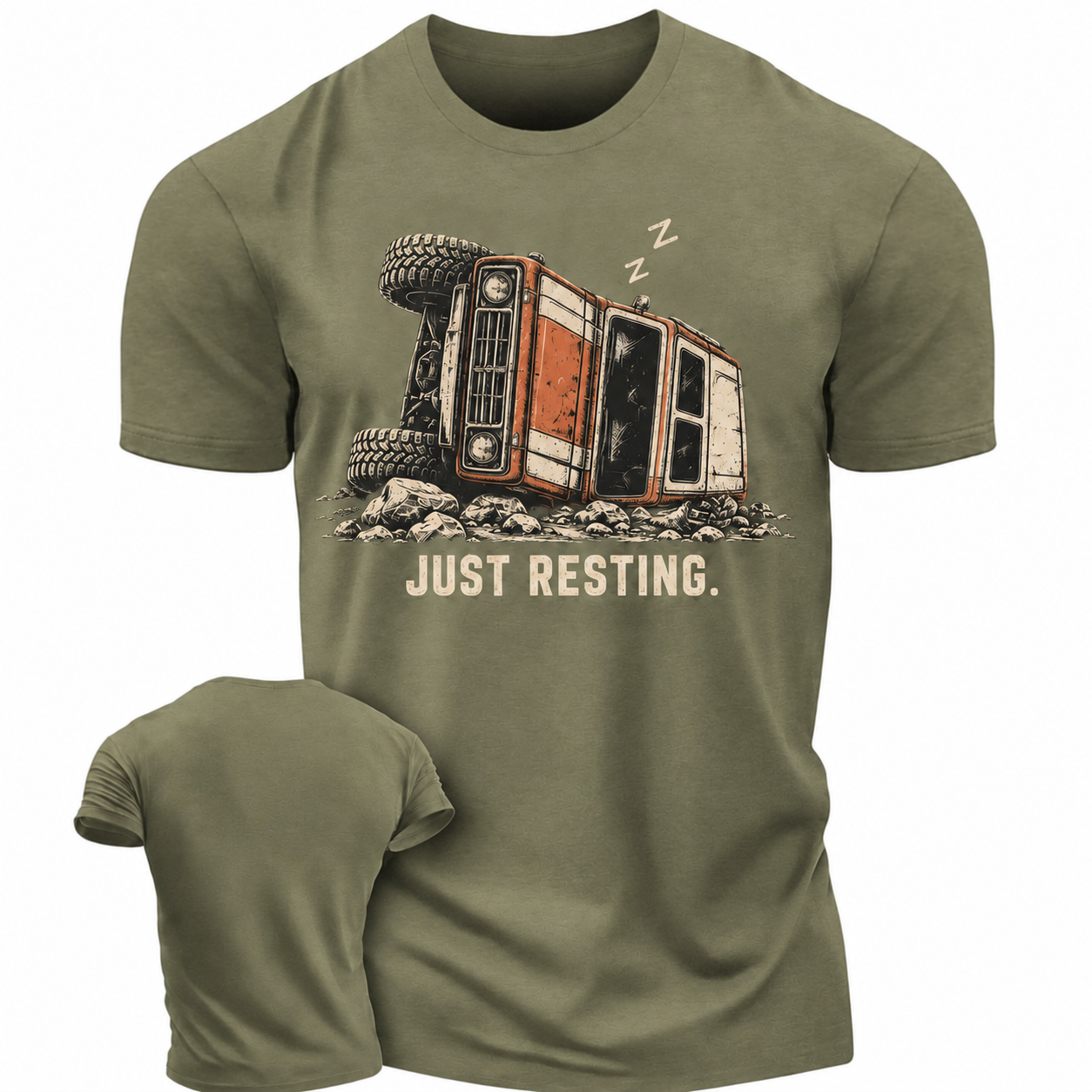 JUST RESTING 4*4 Funny Design Unisex T-Shirt