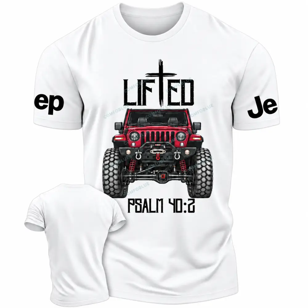Christian "Lifted" 4x4 Truck Cotton T-Shirt