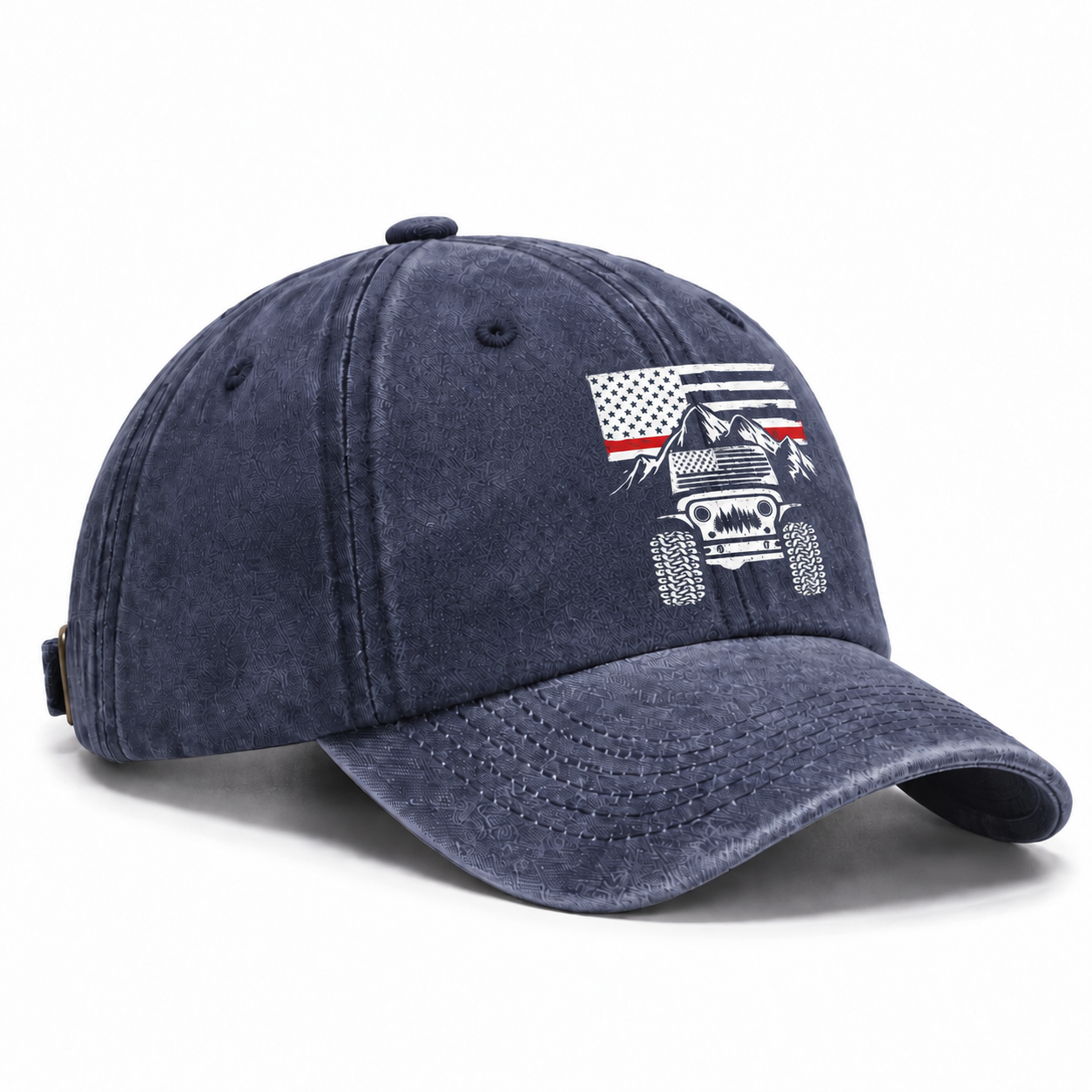 Jp American Flag Mountains Baseball Cap
