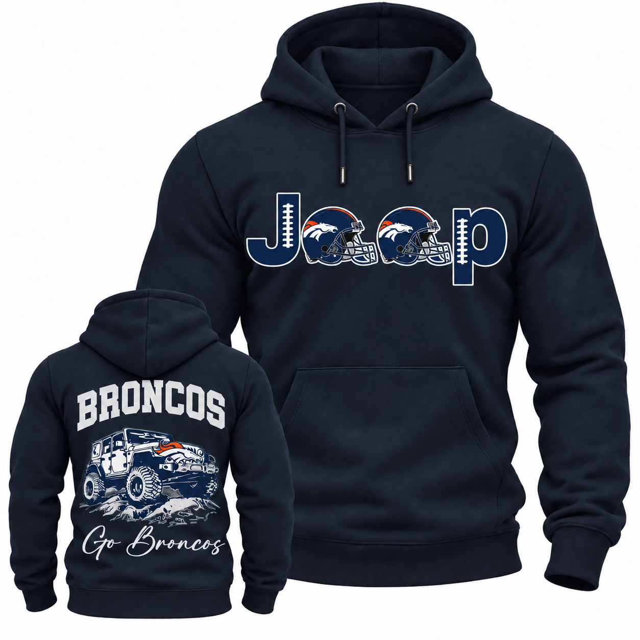 Denver Broncos JP Unisex Casual Hoodie