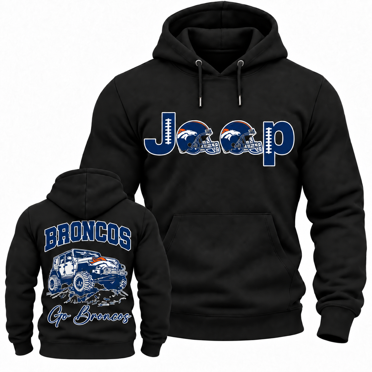 Denver Broncos JP Unisex Casual Hoodie
