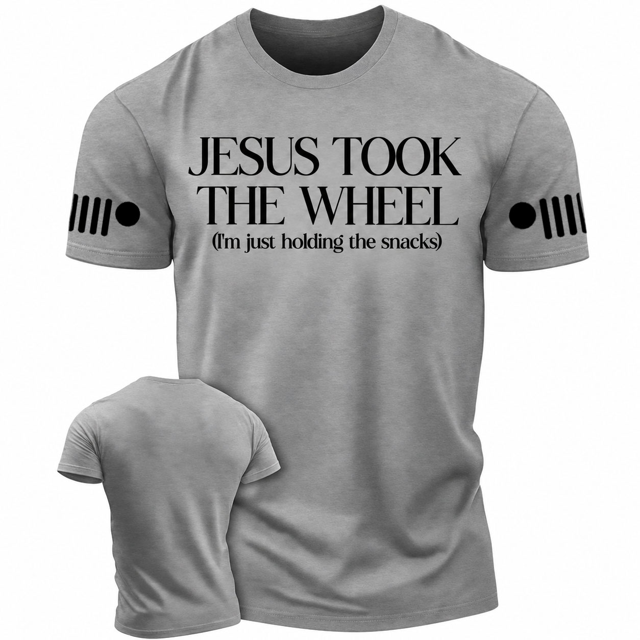 Jesus Took The Wheel Funny Cotton T-Shirts