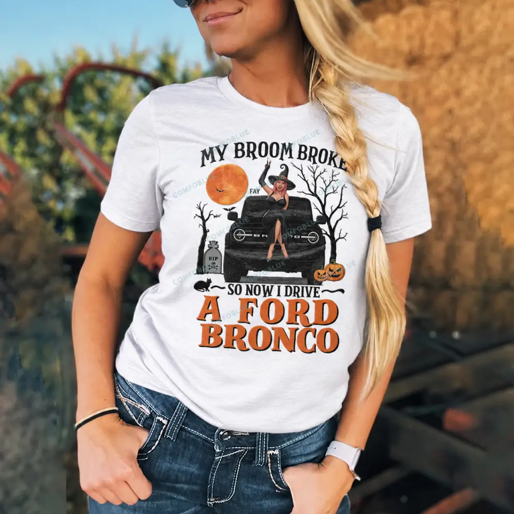My Broom Broke Fay So Now I Drive Witch Unisex T-shirt