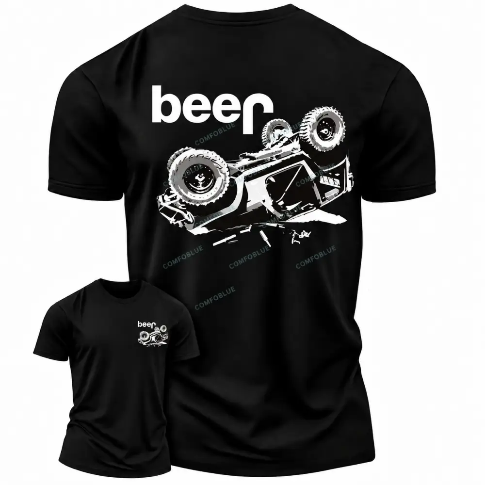 Funny Beer Overturn Unisex T-shirt