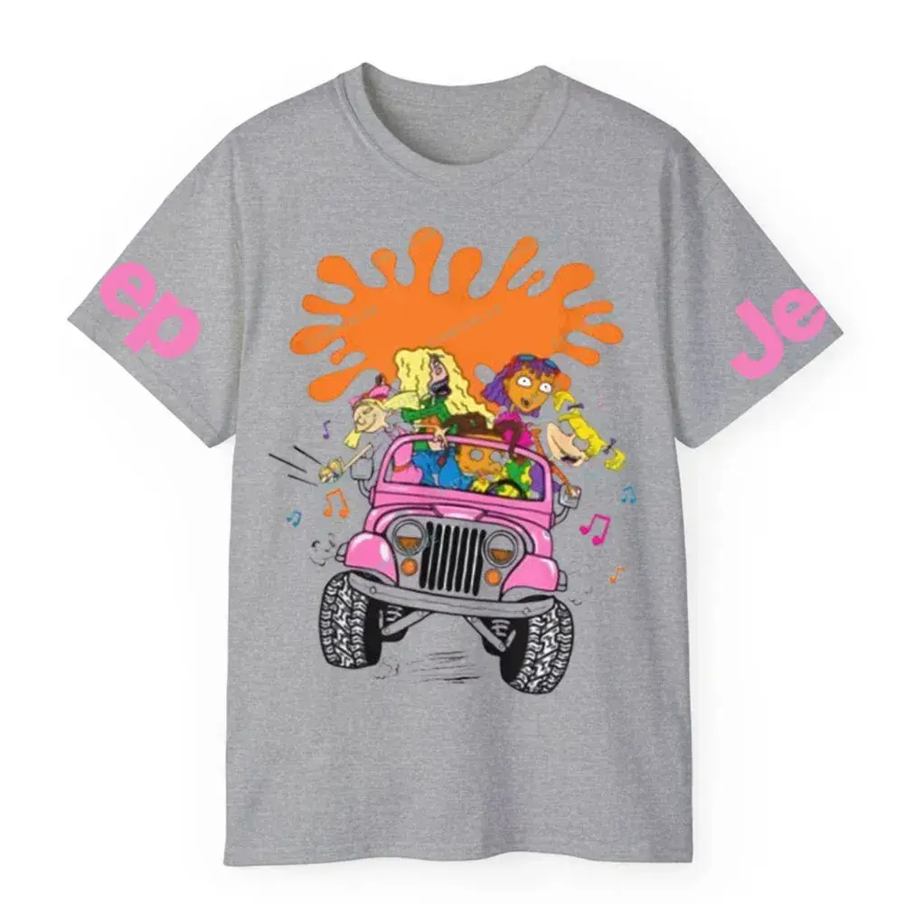 Girls Jp Ride Fun 90s Cartoon Vibes  JP Unisex T-shirt
