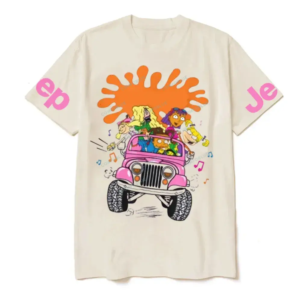 Girls Jp Ride Fun 90s Cartoon Vibes  JP Unisex T-shirt