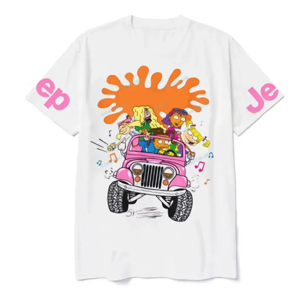 Girls Jp Ride Fun 90s Cartoon Vibes  JP Unisex T-shirt