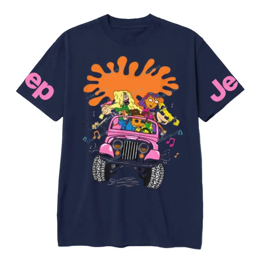 Girls Jp Ride Fun 90s Cartoon Vibes  JP Unisex T-shirt
