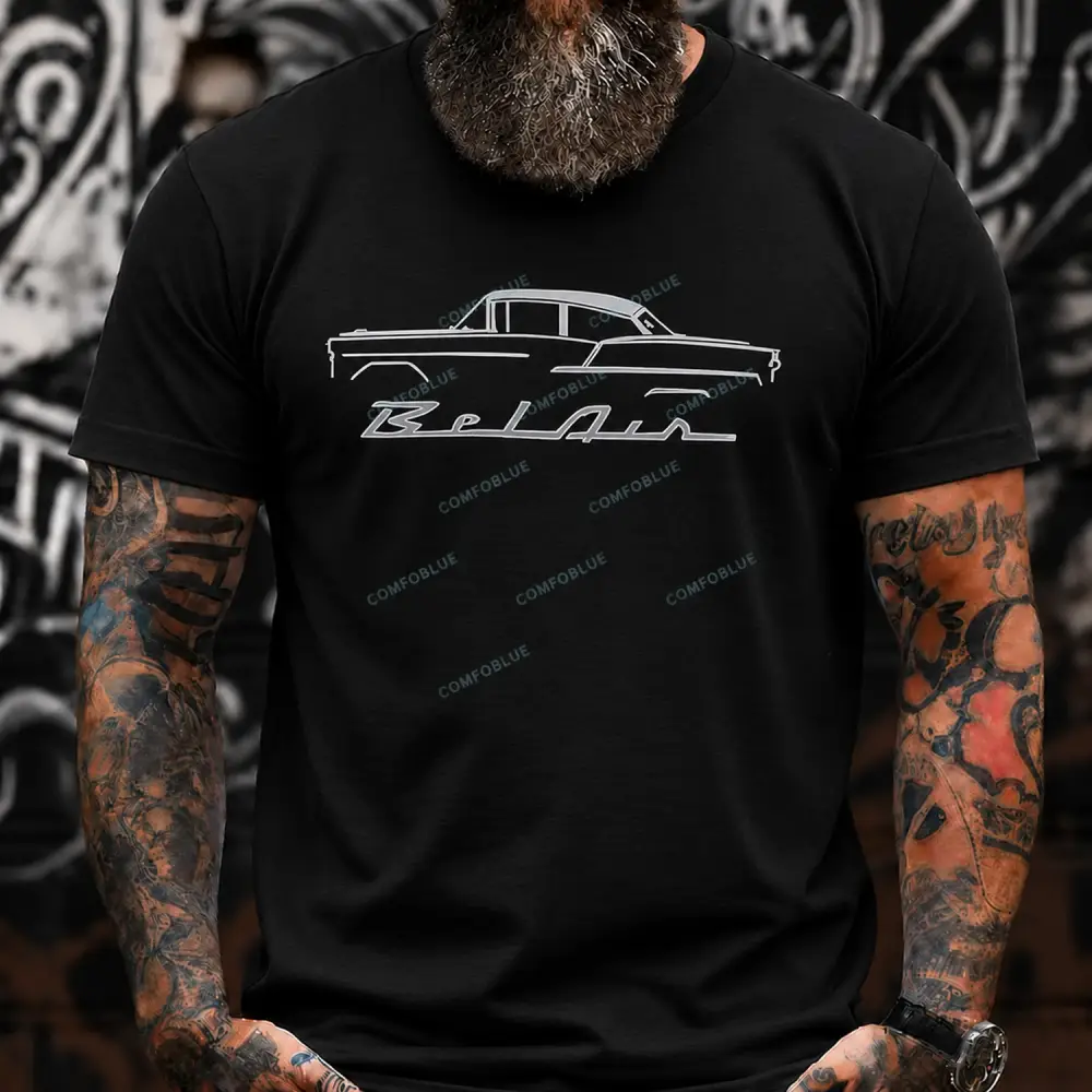 Comfoblue Chevvy Bel Air Outline Unisex T-shirt