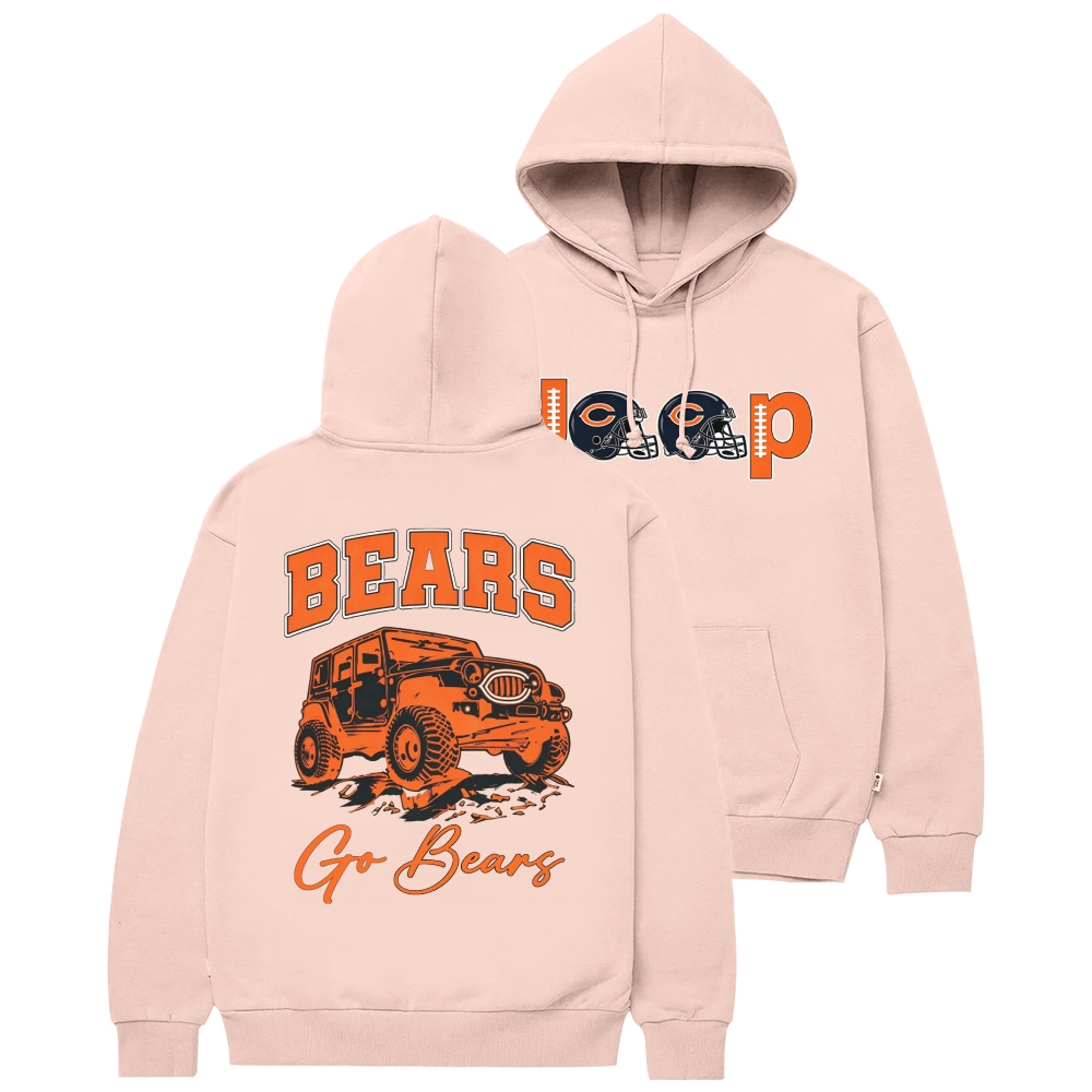 Chicago Bears x Jp go Bears Unisex Casual Hoodie