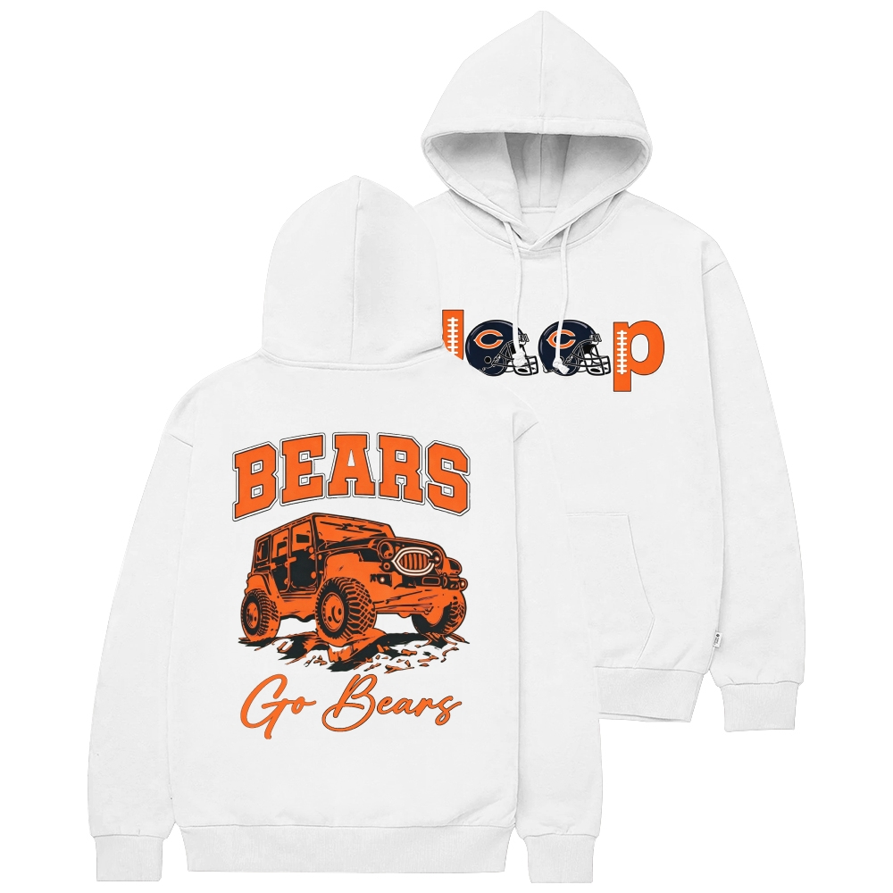 Chicago Bears x Jp go Bears Unisex Casual Hoodie