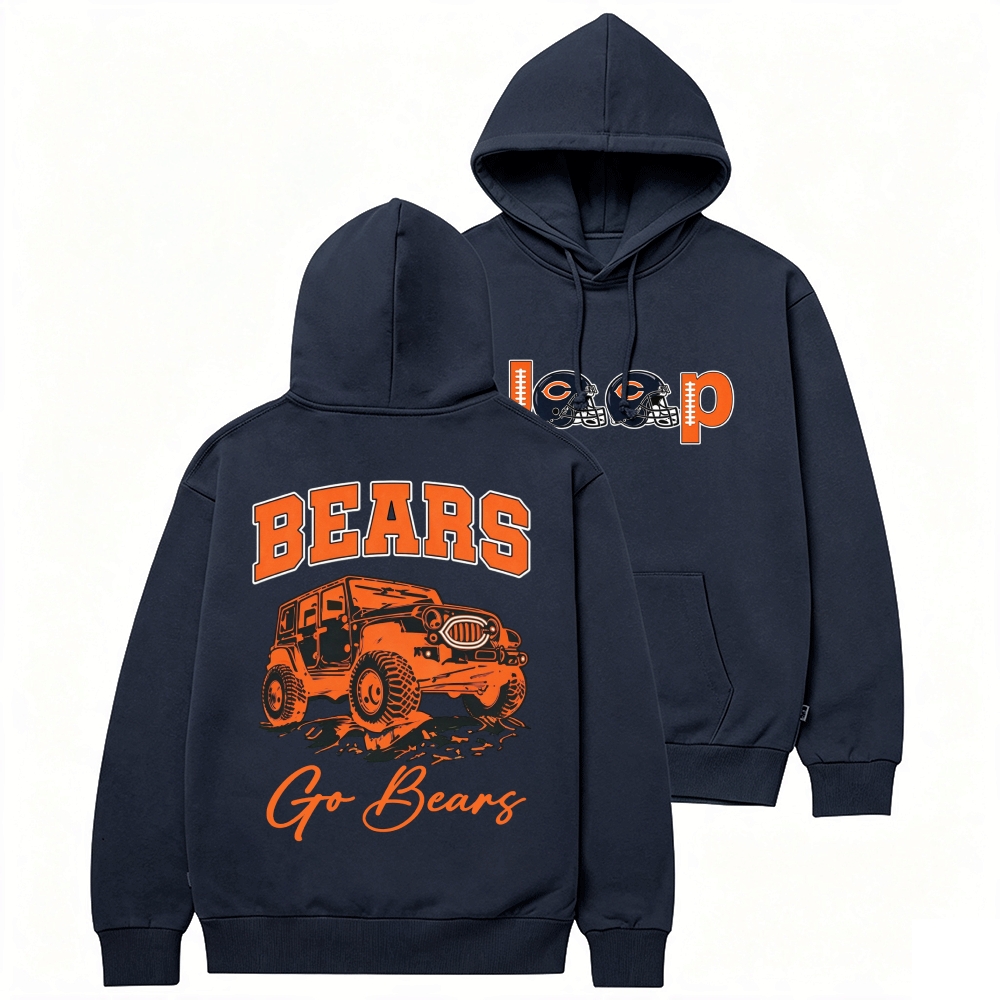 Chicago Bears x Jp go Bears Unisex Casual Hoodie