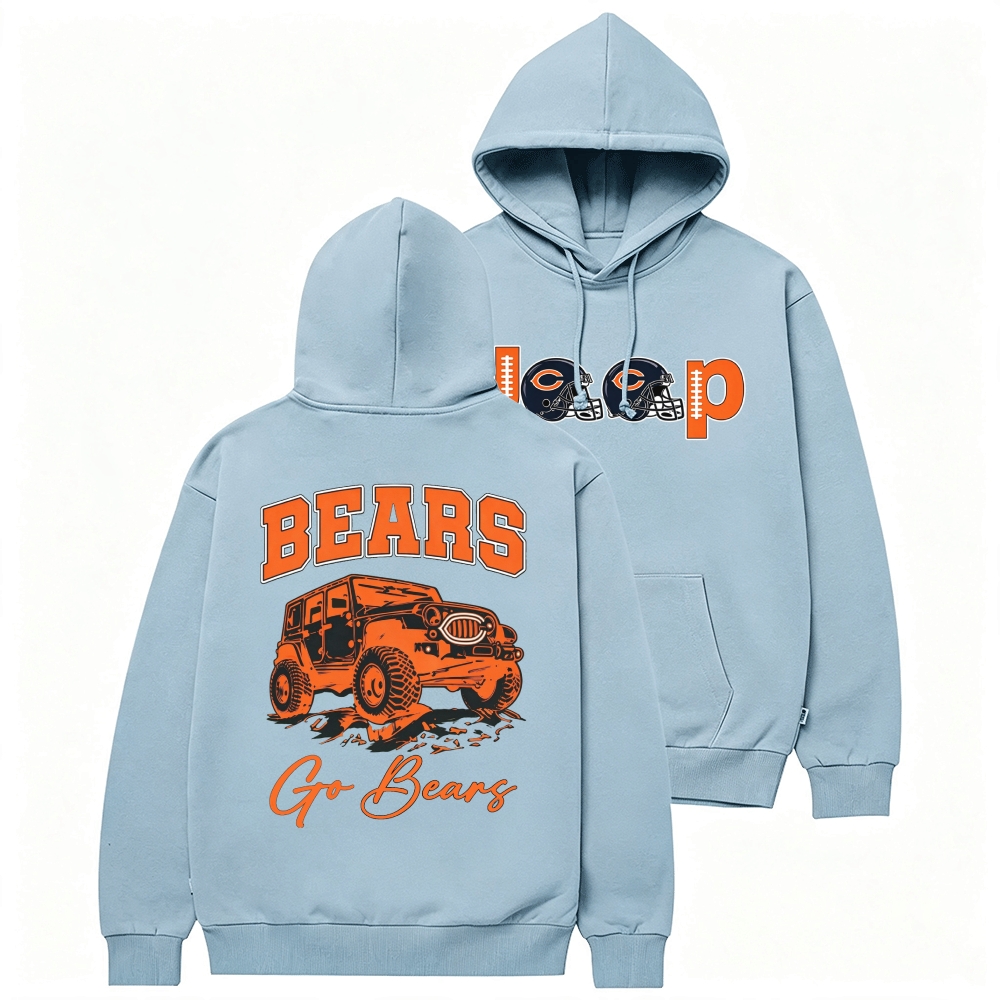 Chicago Bears x Jp go Bears Unisex Casual Hoodie