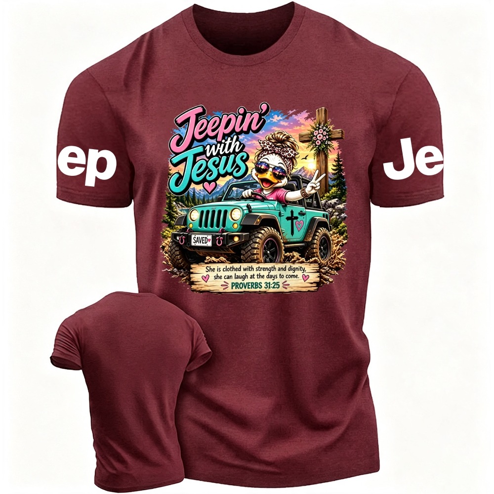 Jesus Jeepin PROVERBS 31:25 Unisex T-shirt