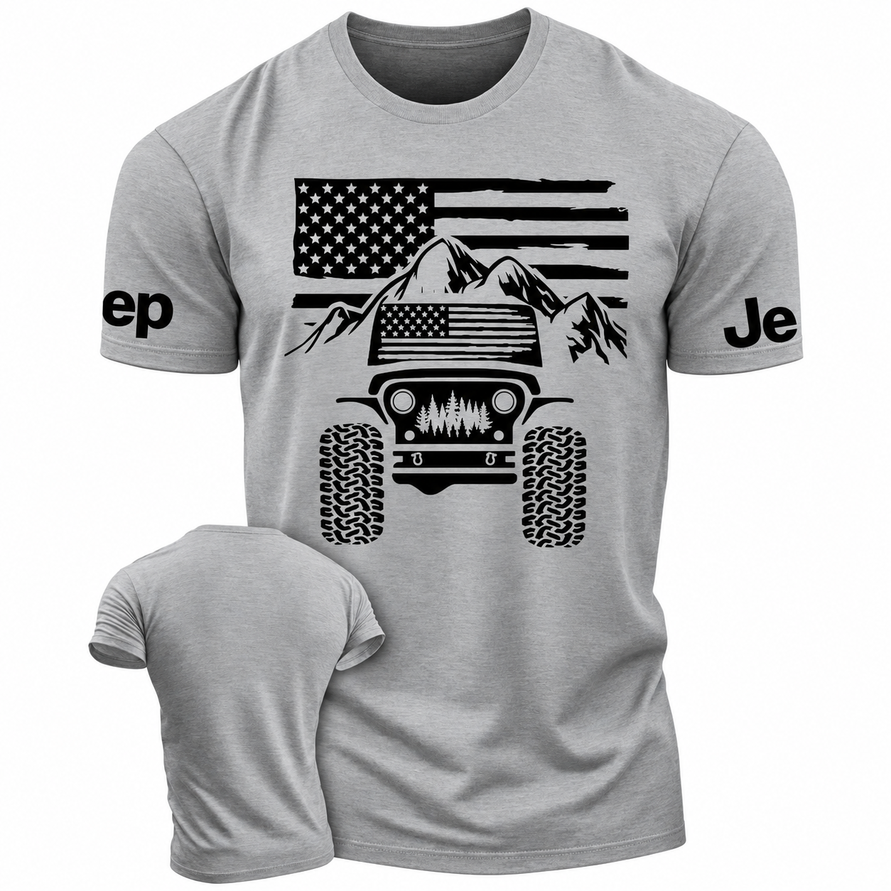 American Flag Mountains Jp Unisex T-Shirt