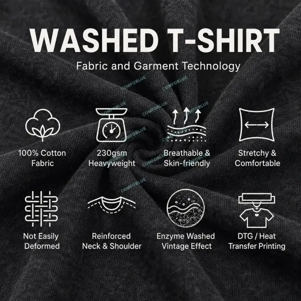 Route 66 Shield Collage Washed T-Shirt