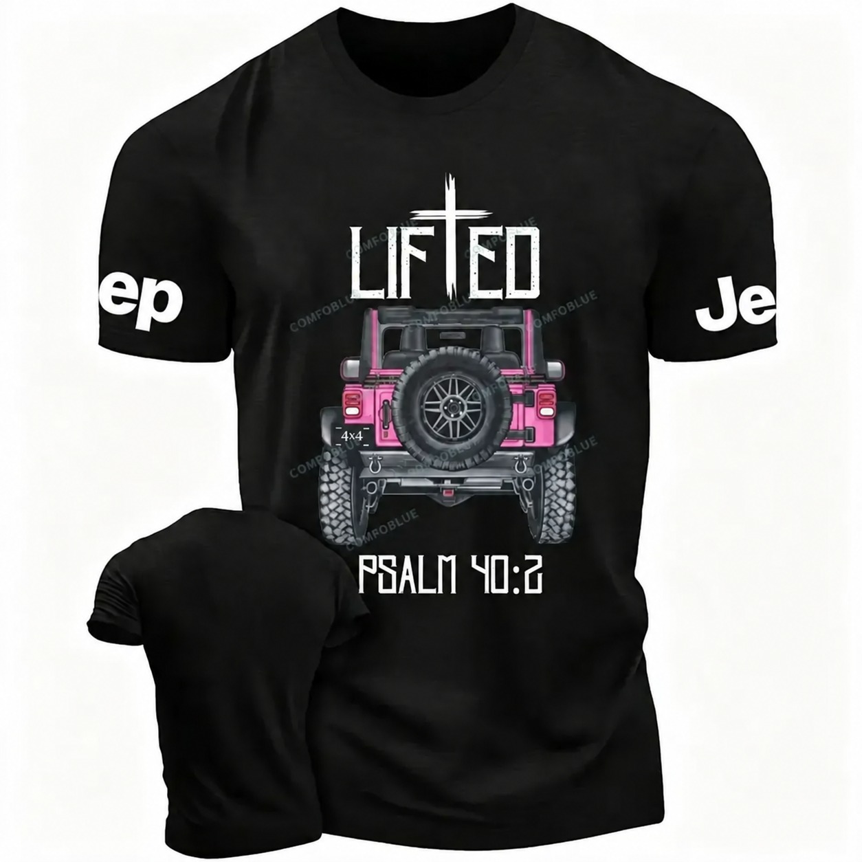 Christian "Lifted" 4x4 Pink Truck Unisex T-shirt