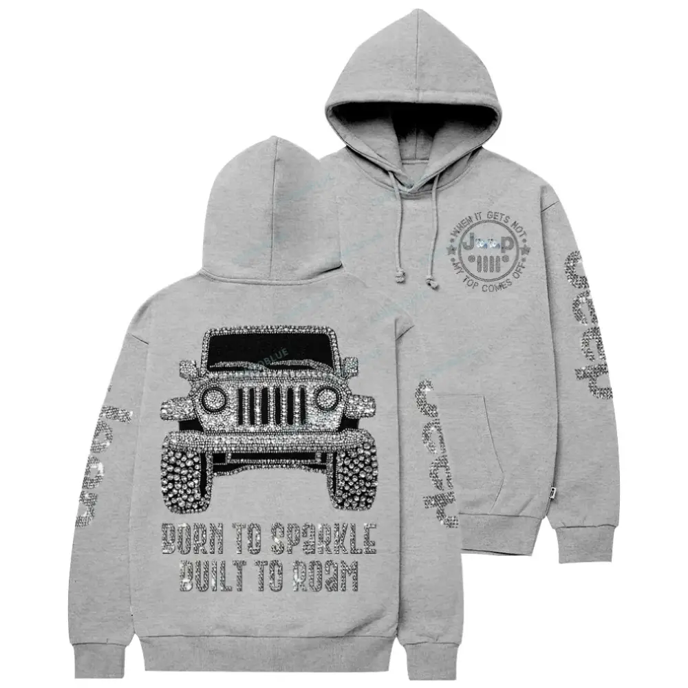 Bling Car Born To Sparkle Built To Roam Jp Unisex Hoodie