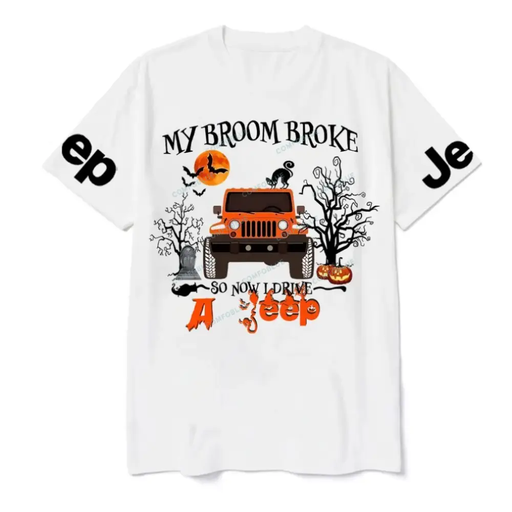 My Broom Broke So Now I Drive A Jp Halloween Jp Unisex T-shirt