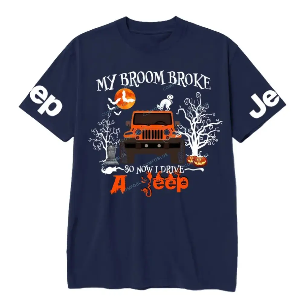My Broom Broke So Now I Drive A Jp Halloween Jp Unisex T-shirt