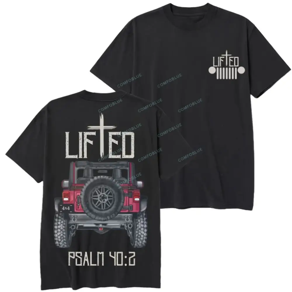 Christian "Lifted" Jp Truck Bible Verse Jp Unisex T-shirt