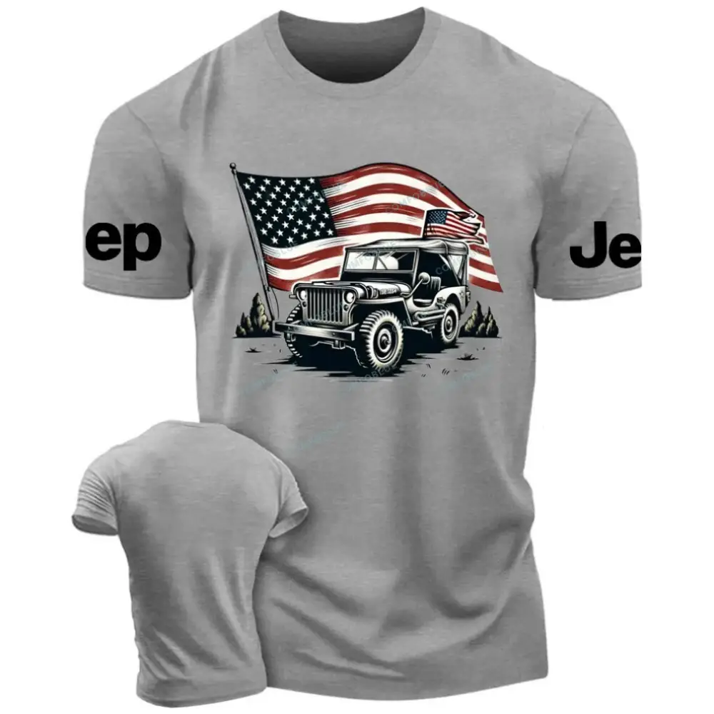 American Flag and Jp Fluttering Unisex Jp T-shirt