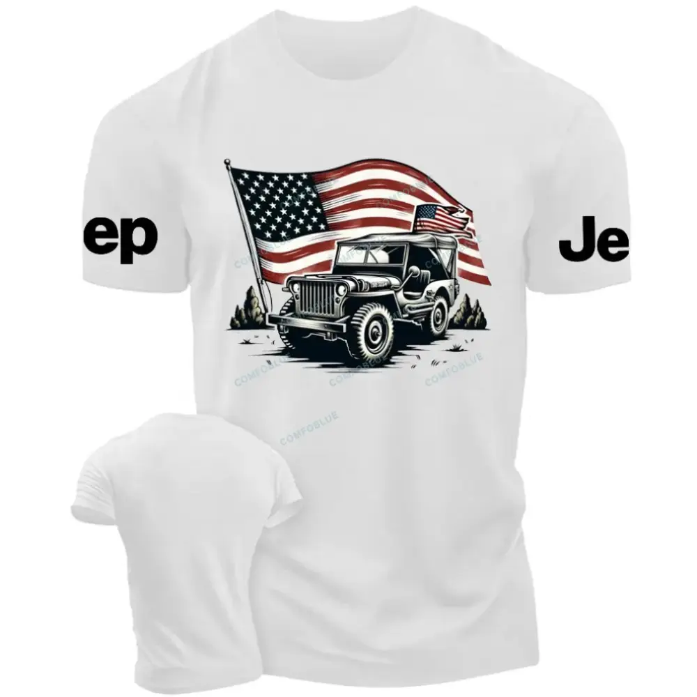 American Flag and Jp Fluttering Unisex Jp T-shirt