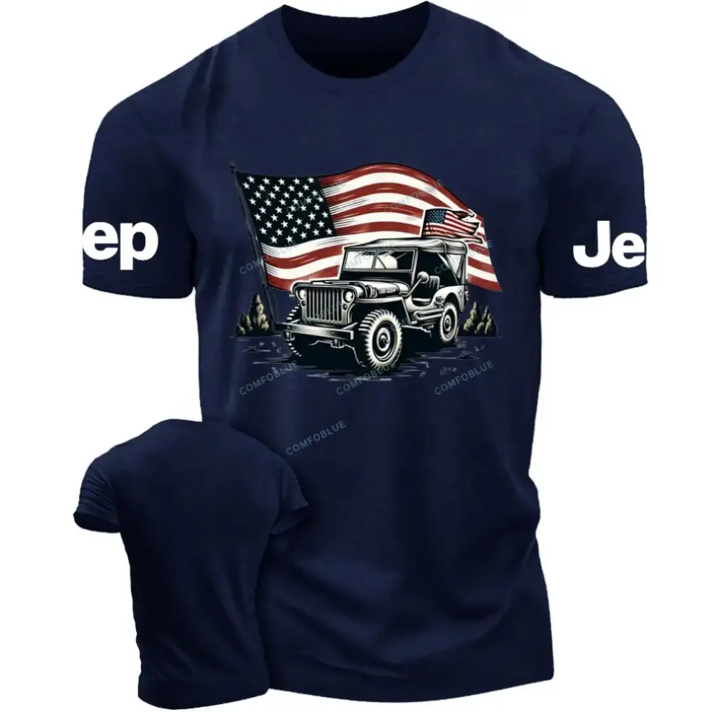American Flag and Jp Fluttering Unisex Jp T-shirt